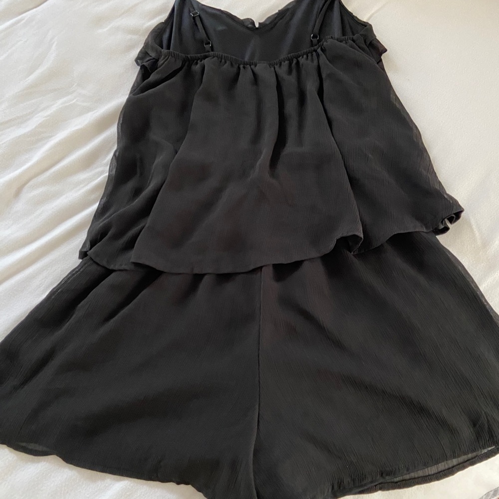 BLACK DRESSY ROMPER